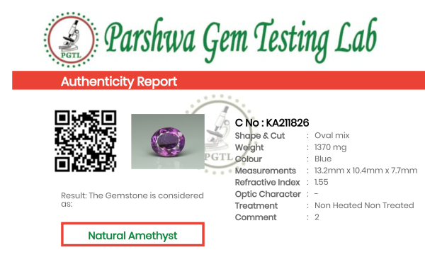 Amethyst - 6.85ct - KA211826