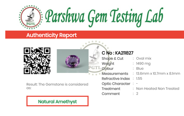 Amethyst - 7.45ct - KA211827