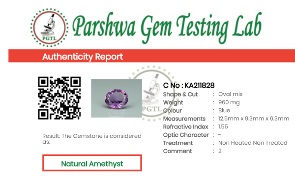 Amethyst - 4.8ct - KA211828