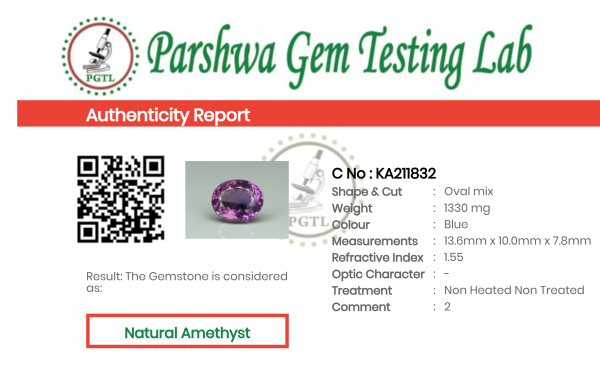 Amethyst - 6.65ct - KA211832