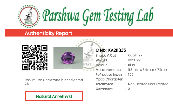 Amethyst - 5.1ct - KA211835