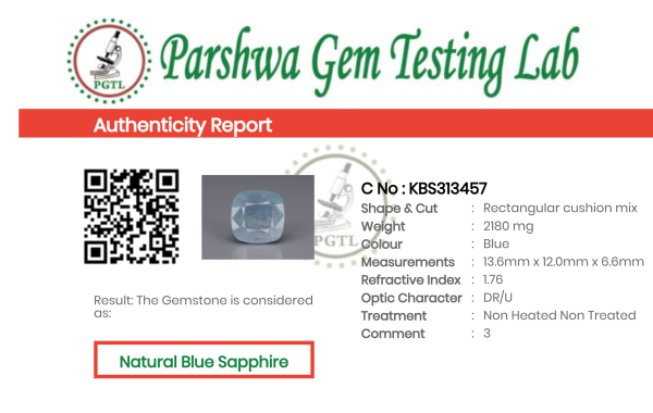 Blue Sapphire  - 10.9ct - KBS313457