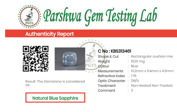 Blue Sapphire  - 7.6ct - KBS313461