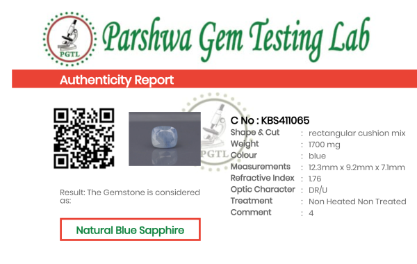 Blue Sapphire  - 8.5ct - KBS411065