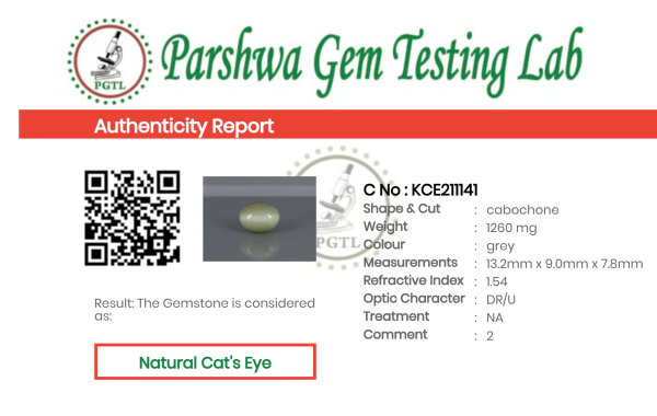 Cat's Eye - 6.3ct - KCE211141