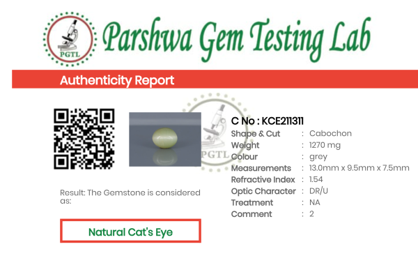 Cat's Eye - 6.35ct - KCE211311