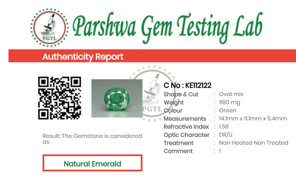 Emerald - 5.95ct - KE112122