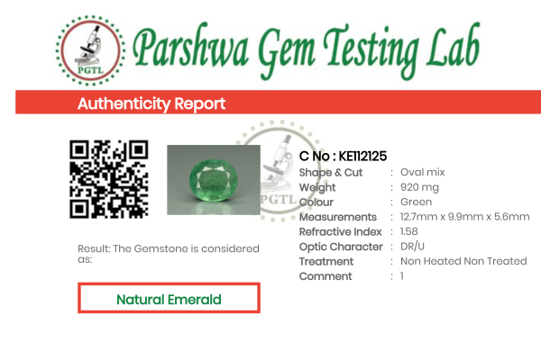 Emerald - 4.6ct - KE112125