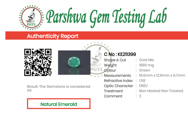 Emerald - 9.3ct - KE211399