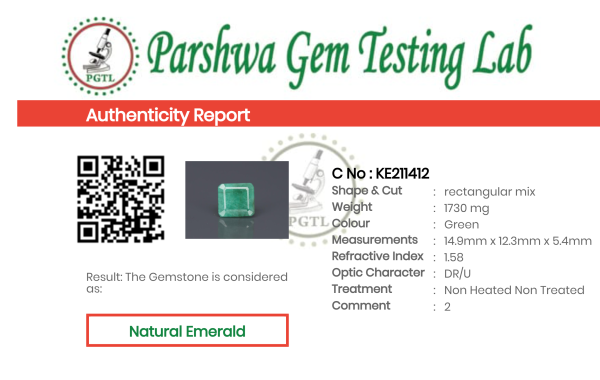 Emerald - 8.65ct - KE211412