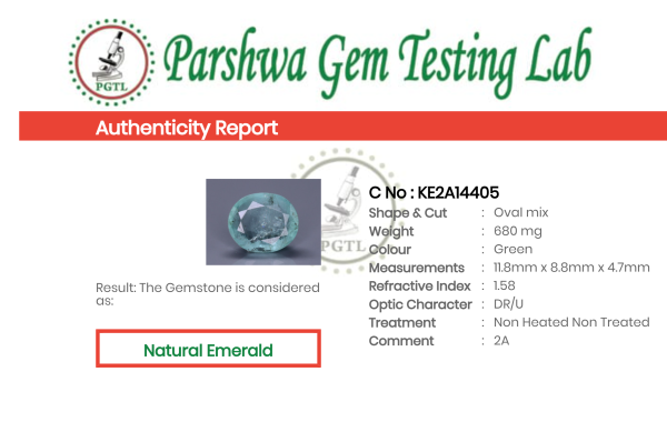 Emerald - 3.4ct - KE2A14405