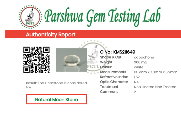 Moon Stone - 4.5ct - KMS211649