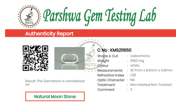 Moon Stone - 5.3ct - KMS211650