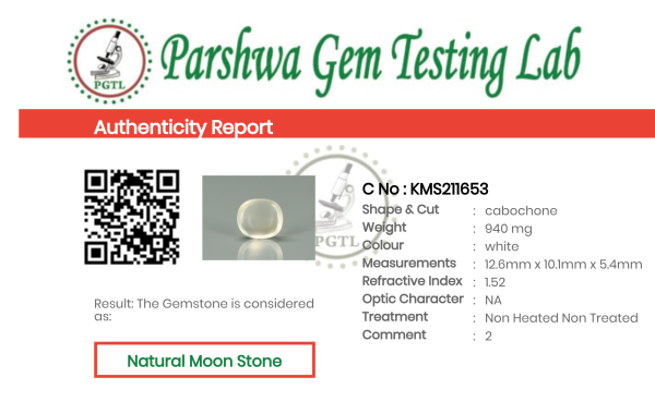 Moon Stone - 4.7ct - KMS211653
