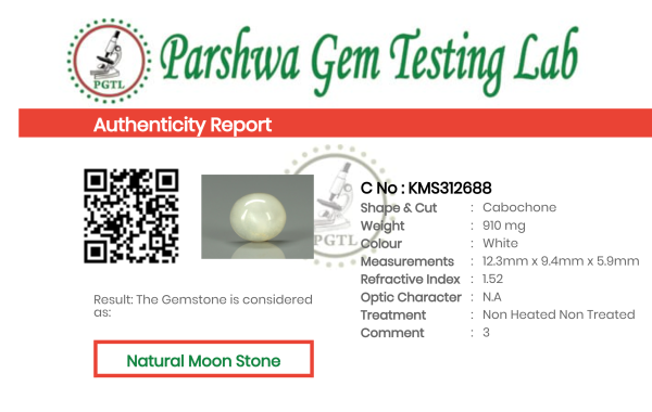 Moon Stone - 4.55ct - KMS312688