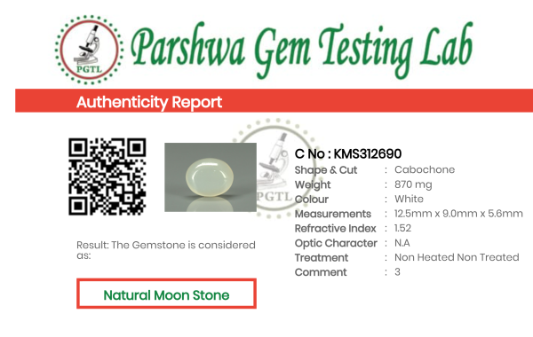 Moon Stone - 4.35ct - KMS312690