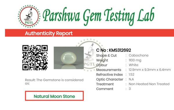 Moon Stone - 5.5ct - KMS312692