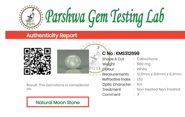 Moon Stone - 4.4ct - KMS312699
