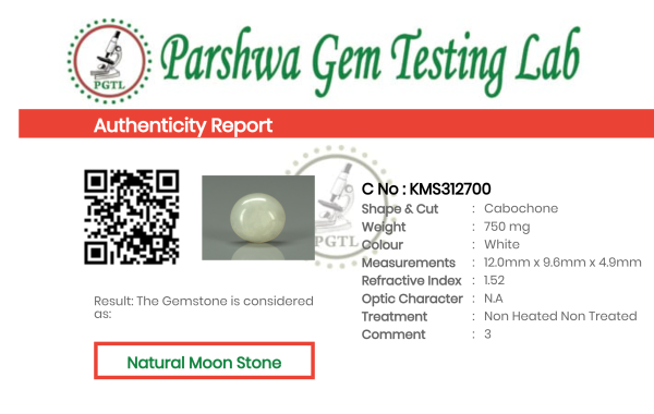 Moon Stone - 3.75ct - KMS312700