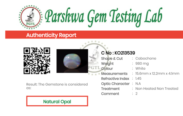 Opal - 4.9ct - KO213539
