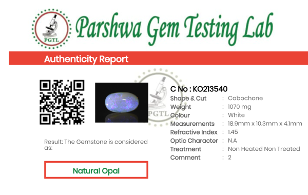 Opal - 5.35ct - KO213540