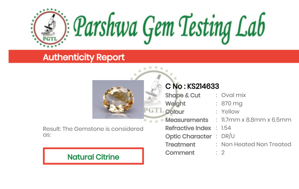Citrine - 4.35ct - KS214633