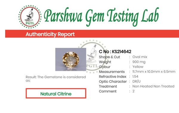 Citrine - 4.5ct - KS214642