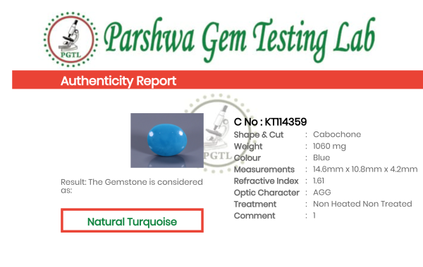 Turquoise - 5.3ct - KT114359