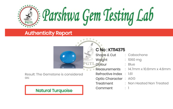 Turquoise - 5.3ct - KT114375