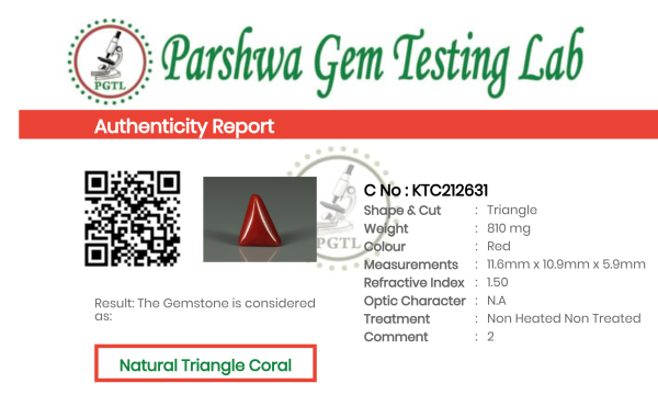 Triangle Coral  - 4.05ct - KTC212631