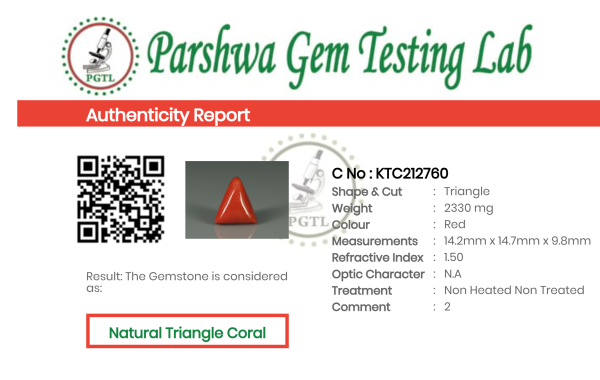 Triangle Coral  - 11.65ct - KTC212760