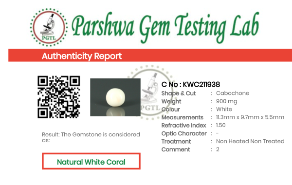 White Coral - 4.5ct - KWC211938