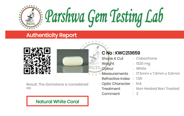 White Coral - 6.6ct - KWC213659