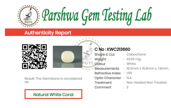 White Coral - 21.15ct - KWC213660
