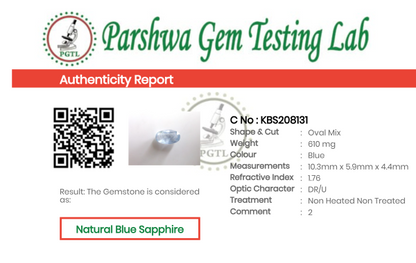 Blue Sapphire  - 3.05ct - KBS208131