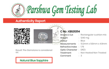 Blue Sapphire  - 6.2ct - KBS313114
