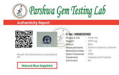 Blue Sapphire  - 5.35ct - KBSB212080