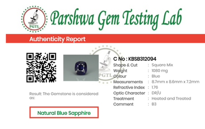 Blue Sapphire  - 5.4ct - KBSB312094