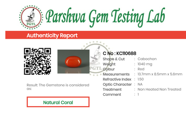 Coral  - 5.2ct - KC110688
