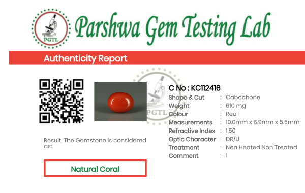 Coral  - 3.05ct - KC112416