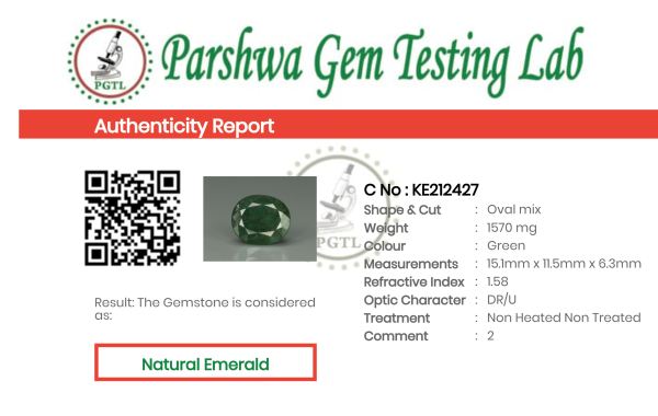 Emerald - 7.85ct - KE212427