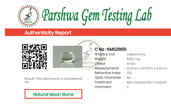 Moon Stone - 5.4ct - KMS211651