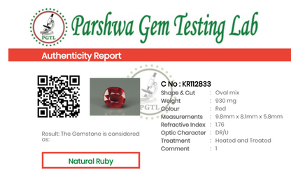 Ruby  - 4.65ct - KR112833