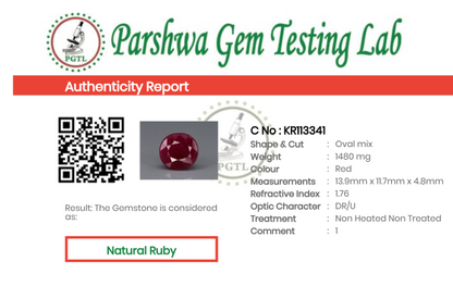 Ruby  - 7.4ct - KR113341