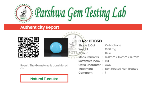 Turquise - 8.15ct - KT113513