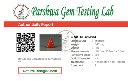 Triangle Coral  - 4.2ct - KTC212633