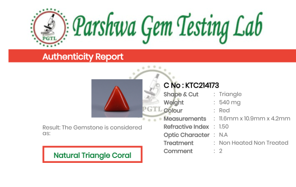 Triangle Coral  - 2.7ct - KTC214173