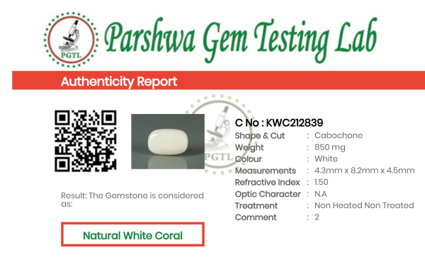 White Coral - 4.25ct - KWC212839
