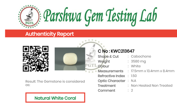 White Coral - 17.9ct - KWC213647