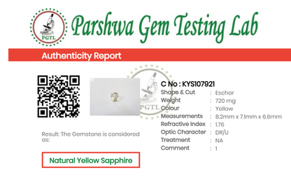 Yellow Sapphire - 3.6ct - KYS107921